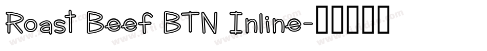 Roast Beef BTN Inline字体转换
